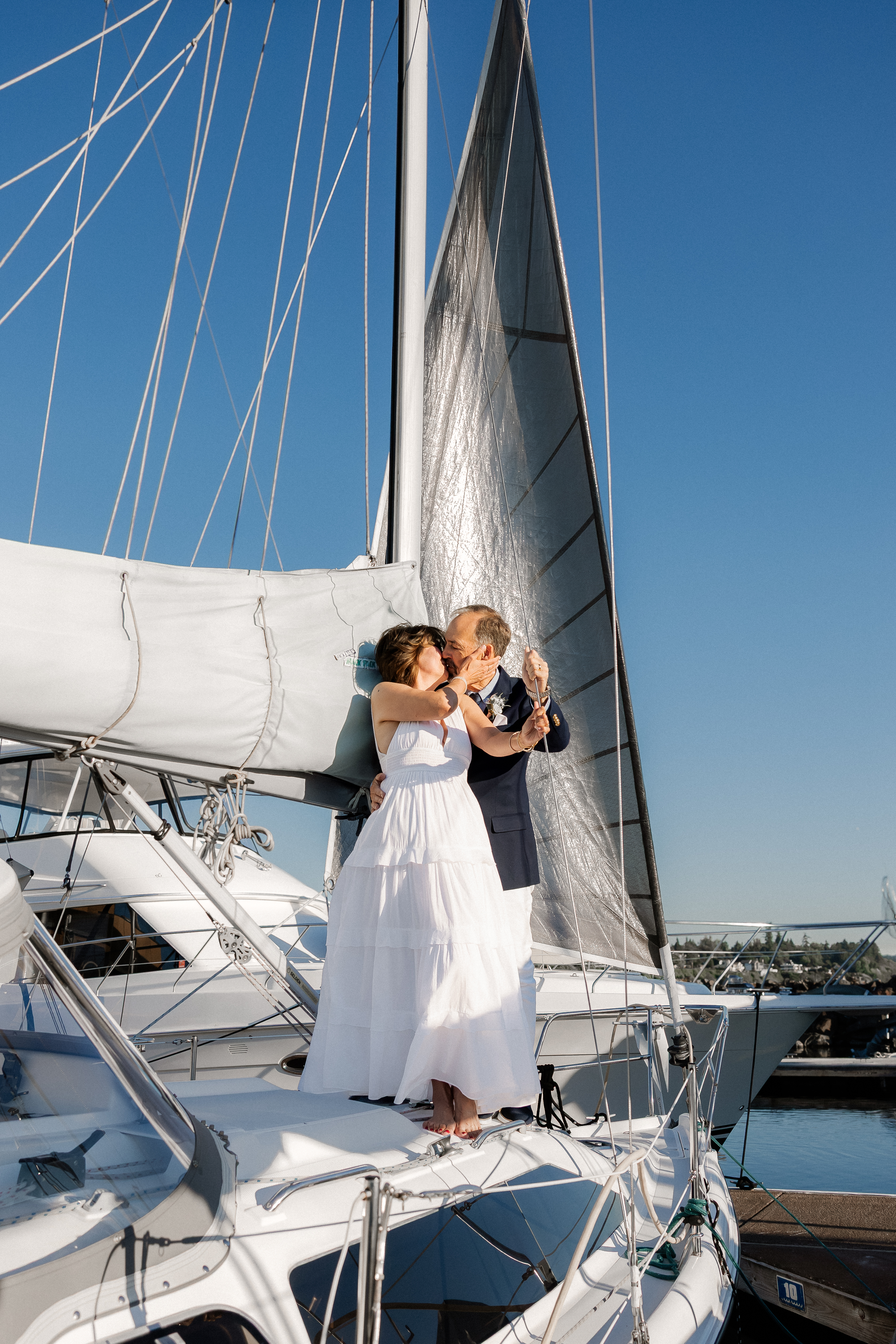 Candid wedding moment at Washington estate