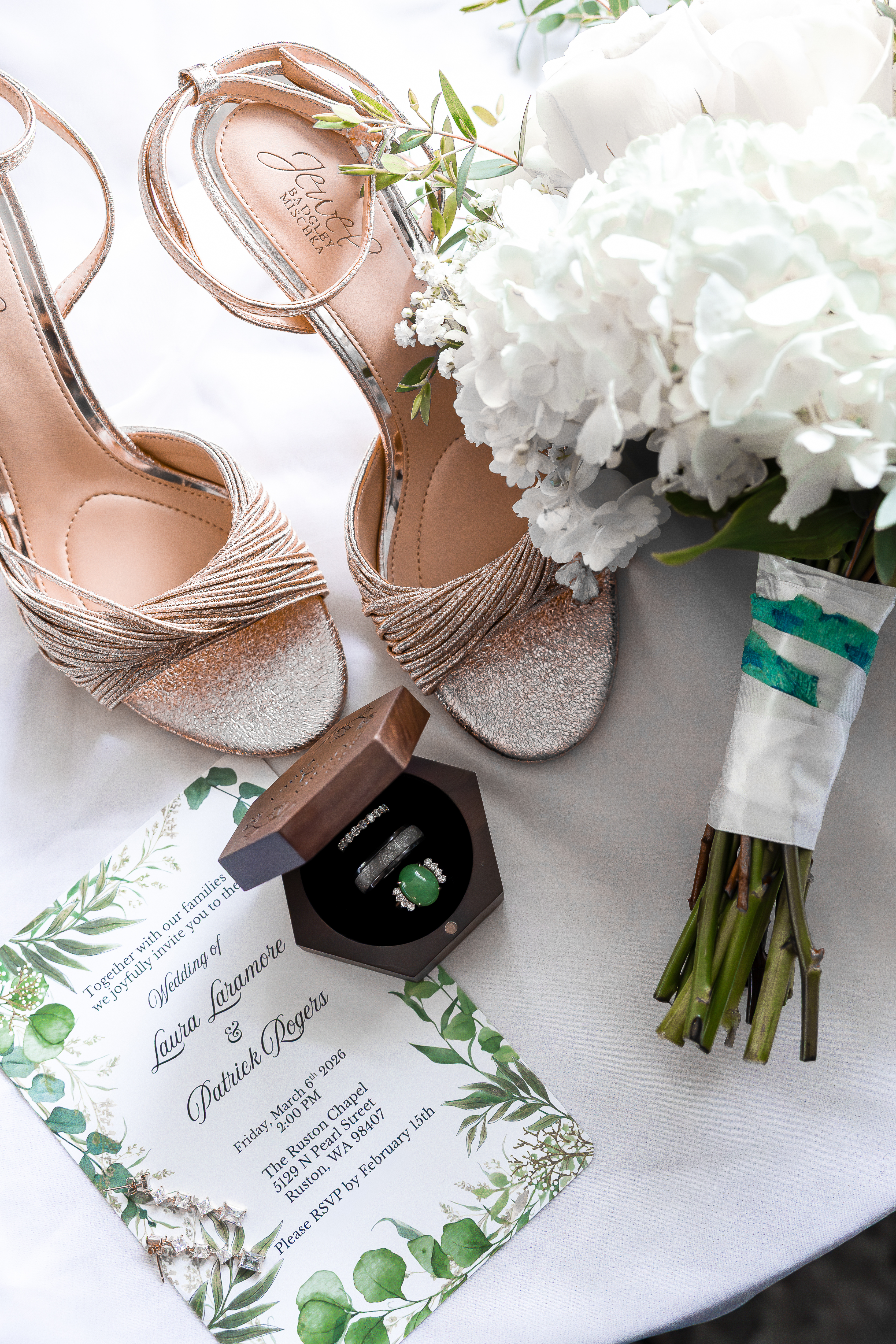 Ceremony details at Pacific Northwest wedding